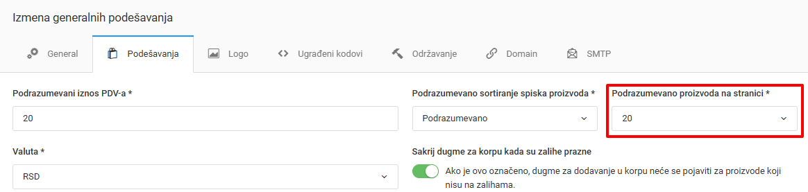 Sistem web prodavnice za iznajmljivanje: v5.27.0
